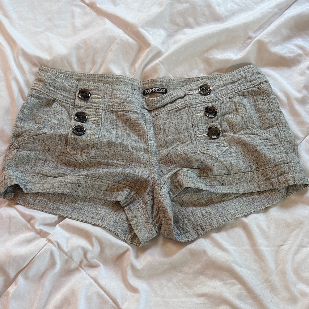 Express High Waist Gray Women's Shorts